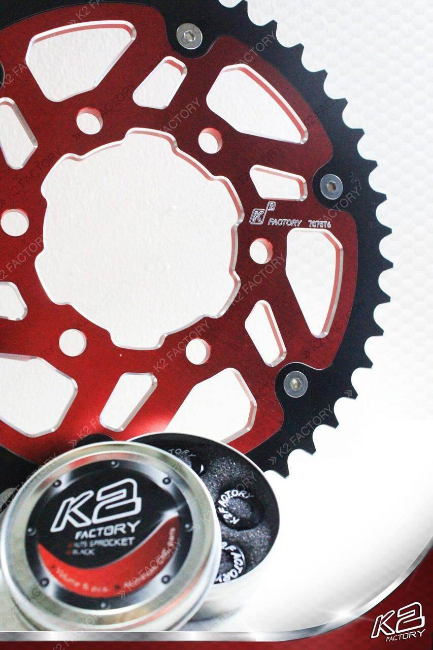 K2 Factory Brand ケーツーファクトリーブランド SPROCKET FOR NINJA650 リアスプロケット スチール＆アルミニウム KAWASAKI カワサキ ドリブンスプロケット・リアスプロケット 駆動系 丁数：45T / カラー：Titanium