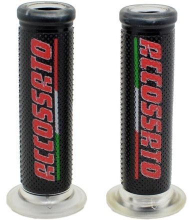 ■商品概要【タイプ】レーシング【サイズ】・ブレーキ側内径：24mm・クラッチ側内径：22mm・グリップ長さ：120mm【カラー】・ブラック・ACCOSSATOロゴ付【仕様】グリップエンド：オープンタイプ■注意点※商品の仕様及び価格は予告無く変更される場合があります。※商品のカラーは実際と異なって見える場合がありますので、あらかじめご了承ください。※商品は予告無く販売を終了させていただく場合があります。※メーカー都合により商品の仕様変更がある場合がございます。ご了承ください。■適合車種&ensp;&ensp;&ensp;備考: 汎用