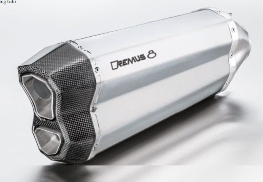 REMUS レムス 8 スリップオンマフラー 中間パイプ&ヒートガード付 1290 Super Adventure R S T KTM マフラー