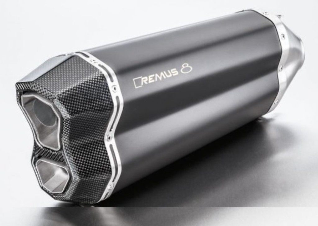 REMUS レムス 8 スリップオンマフラー 中間パイプ&ヒートガード付 1290 Super Adventure R S T KTM マフラー