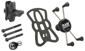 RAMMOUNTラムマウントXグリップ&M8ボルトベースセットファブレット用