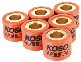 KOSO コーソー ウエイトローラー 旧JOG系 BWS50 JOG50 アプリオ ビーノ GEAR JOG VOX グランドアクシス YAMAHA ヤマハ スクーター駆動系 駆動系 重さ：10.0g