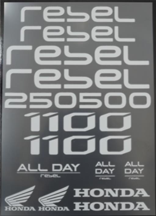 HONDA RIDING GEAR ホンダ ライディングギア Rebelステッカー レブル250 レブル500 ステッカー・デカー..