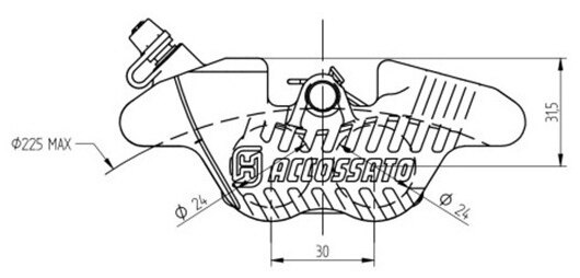 ACCOSSATO アコサット CNC 2P ラジアルマウント ブレーキキャリパー キャリパーキ...