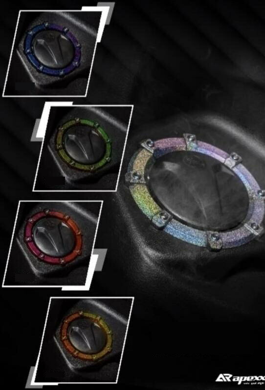APEXX アペックス Fuel Cap Ring (Doya Chameleon Finish) YAMAHA ヤマハ ガソリンタンクキャップ タンク関連 外装