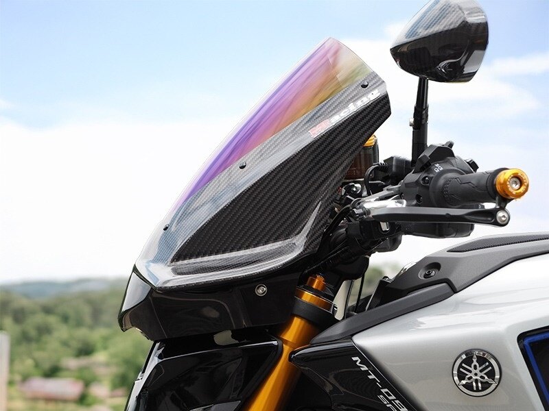Magical Racing マジカルレーシング バイザースクリーン MT09 SP YAMAHA ヤマハ スクリーン 外装 タイプ：綾織カーボン製 / スクリーンカラー：スモーク / MagiVeilセラミックコーティング：なし 3