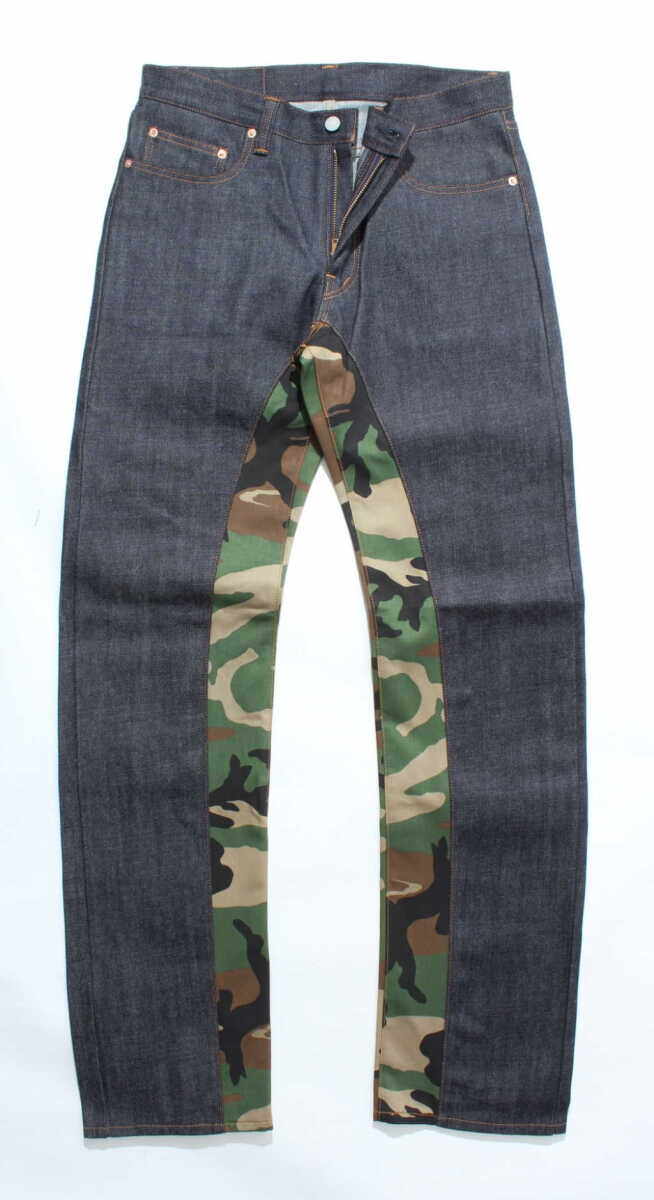 児島ジーンズ モンキーコンボワークパンツ【デニム×WOOD】 デニムパンツ・ジーンズ・チノパンツ パンツ・ボトムス アパレル