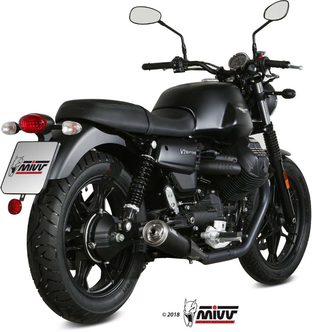 MIVV ミヴ GHIBLI BLACK スリップオンマフラー V7 III MOTOGUZZI モトグッチ マフラー