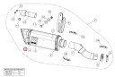 AKRAPOVIC アクラポビッチ 【リペアパーツ】V-EC234 end cap ca CBR250RR MT-03 YZF-R25 YZF-R3 HONDA...