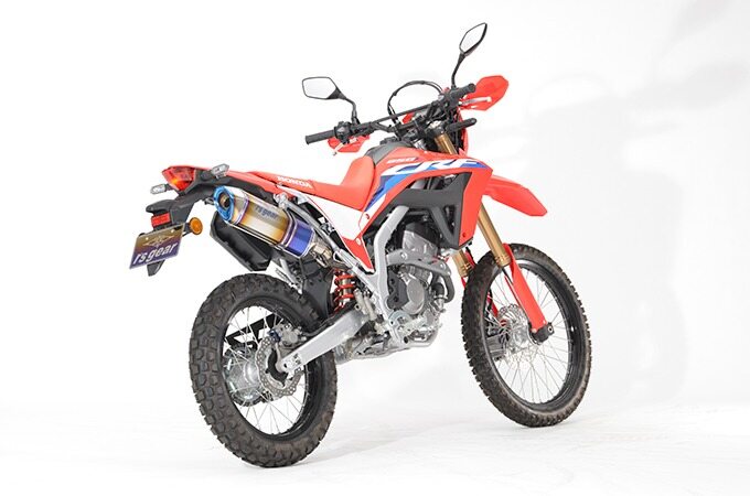 751 cc 〜 - r’s gear アールズギア リアルスペック フルチタン スリップオン マフラー CRF250L RALLY〈S〉 RALLY CRF250L〈S〉 HONDA ホンダ スリップオンマフラー サイレンサーカラー：チタンドラッグブルー