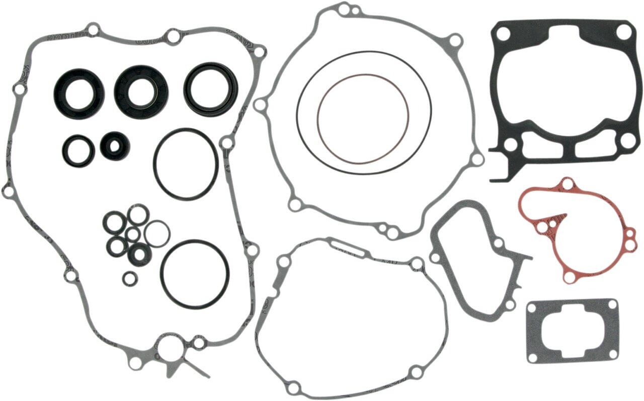 ■商品概要【ガスケットキット、W/OS YZ125】アメリカ製：はい梱包：セット特定のアプリケーション：はいスタイル：リプレイスメントタイプ：コンプリートガスケットセット■詳細説明・Moose can now handle all your gasket and seal needs at afractionof OEM cost・High-tech materials provide unmatched reliabilityandperformance・Rebuild the engine and transmission with total confidence aseachset is designed for durability and accurate fit・Oil seals are genuine OEM replacement seals・All gaskets made in the U.S.A.STANDARD／HIGH-COMPRESSION TOP-END GASKET SETS・Does not include formed rubber valve cover gasket・Made in the U.S.A.・Performance sets designed for a piston replacement・Includes every gasket， O-ring and seal required to rebuild atopend； valve seals， head， base， exhaust， tensioner， and othermisc.gaskets and O-rings・Formed valve cover gaskets are included in complete kit withoilseals・High-compression kits use .012' thick base gaskets toraisecompression・Cost-effective way to raise compression withoutexpensivehigh-compression pistons or cylinder head workCOMPLETE GASKET SETS・Does not include oil seals or formed rubber valve covergaskets・Made in the U.S.A.・Sets include all gaskets and O-rings necessary to rebuildtheentire engine and transmission. Valve seals also included・Formed valve cover gaskets are included in complete kit withoilsealsCOMPLETE GASKET SETS WITH OIL SEALS・Valve seals also included・Made in the U.S.A.・Does not include mechanical water pump seal・Includes formed rubber valve cover gaskets・Sets include all gaskets and oil seals necessary to rebuildtheentire engine and transmissionCOMPLETE OIL SEAL SETS・Does not include valve stem seal・Made in the U.S.A.・Does not include mechanical water pump seal・Includes every seal in an engine including crank shaft sealsCLUTCH／IGNITION COVER GASKETS・Made in the U.S.A.・These individually sold gaskets are great when replacing aclutchor to seal a leaky ignition coverHEAD COVER GASKETS - 4-STROKE・Another way Moose Racing helps our customers have the option tobuyjust the gasket they need・Made in the U.S.A.・Also known as valve cover gaskets， these are the thickmoldedrubber reusable gaskets your OEM charges an arm and a legfor・Available separately and included in complete gasket sets withoilseals (where noted)■注意点※取り扱い説明書は英語となります。※輸入商材の為、納期が遅れる場合がございます。あらかじめご了承ください。■適合車種YZ125&ensp;YZ125 年式: 05-21