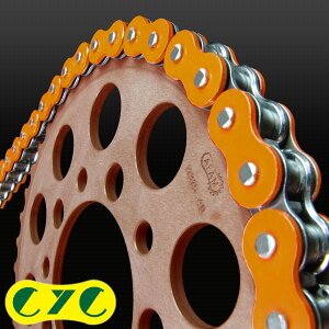 CYC CHAIN CYCチェーン 520-120L カラーシールチェーン【ソリッドカラー】(オレンジ) HONDA ホンダ YAMAHA ヤマハ SUZUKI スズキ KAWASAKI カワサキ HUSQVARNA ハスクバーナ KTM チェーン 駆動系