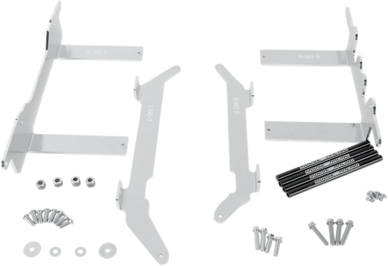 ■商品概要【ブレースS ラジエーター KXF450】アメリカ製：はい素材：アルミ特定のアプリケーション：はいスタイル：ボルトオンタイプ：ラジエータガード■詳細説明・Heavy-duty， 4mm thick 5052 aluminum， to protect expensiveandfragile radiators from side impacts and twisting・Laser-etched logos on black anodized cross bars lend subtlestylingand excellent support・Include all necessary mounting hardware and instructions・Some applications use two-piece guard assemblies toeaseinstallation・Will not work with oversized gas tanks・Made in the U.S.A.■注意点※取り扱い説明書は英語となります。※輸入商材の為、納期が遅れる場合がございます。あらかじめご了承ください。■適合車種KX450F 2010 - 2013&ensp;KX450F 2010 - 2013