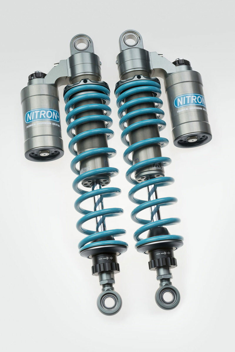 NITRON ナイトロン リアサスペンションツインショック TWIN R3シリーズ VT750S HONDA ホンダ リアサスペンション サスペンション 足回り テーマカラー：タイタニウム / スプリングカラー：ターコイズ / ダンパーロッドコーティング(DLC)：なし