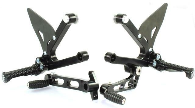 DUCABIKE (DBK) ドゥカバイク (ディービーケー) アジャスタブルステップキット SPORT 1000 PAUL SMART SUPERSPORT MH900e DUCATI ドゥカティ バックステップ ステップ 足回り ステップバーホルダー・ペダル／ペースプレート・ステップバーカラー：ブラック／ブラック