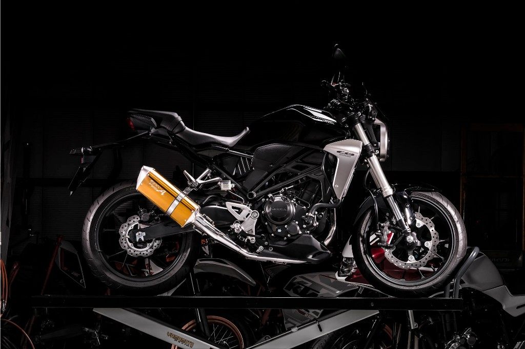 YAMAMOTO RACING ヤマモトレーシング スペックA フルエキゾーストマフラー TYPE-SA CB250R CB300R HONDA ホンダ HONDA ホンダ サイレンサーカラー：ゴールド（陽極酸化処理）