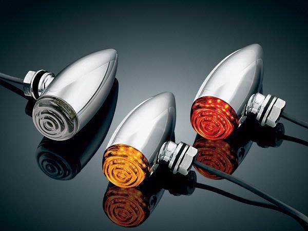 Kuryakyn クリアキン LEDバレットウインカー V-ROD [Vロッド] Dyna [ダイナ] Touring [ツーリング] Softail [ソフテイル] 汎用 Sportster [スポーツスター] HARLEY-DAVIDSON ハーレーダビッドソン ウインカー 灯火類 電装系