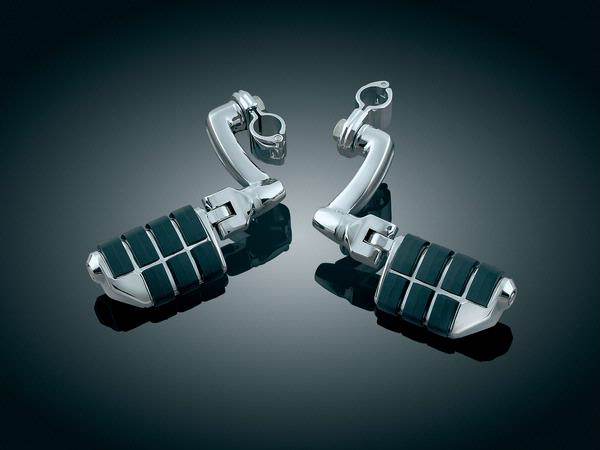 Kuryakyn クリアキン 1インチチューブ用ロングホーンオフセットペグ(Dually) 汎用 1インチ約25.4mmのチ..