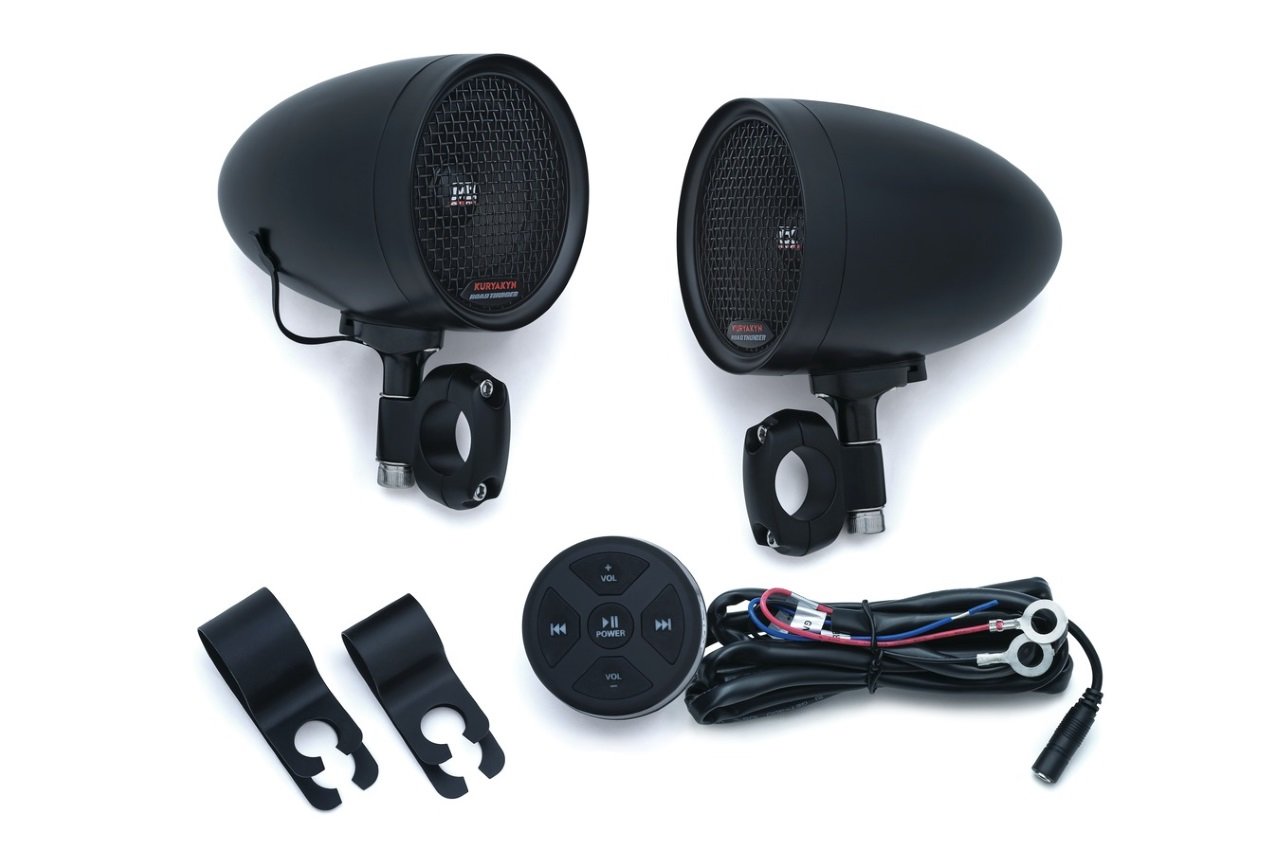 Kuryakyn クリアキン Speaker Pods ＆ Bluetooth Audio Controller[スピーカーポッド＆ブルートゥースオーディオコントローラー] スピーカー 電装系