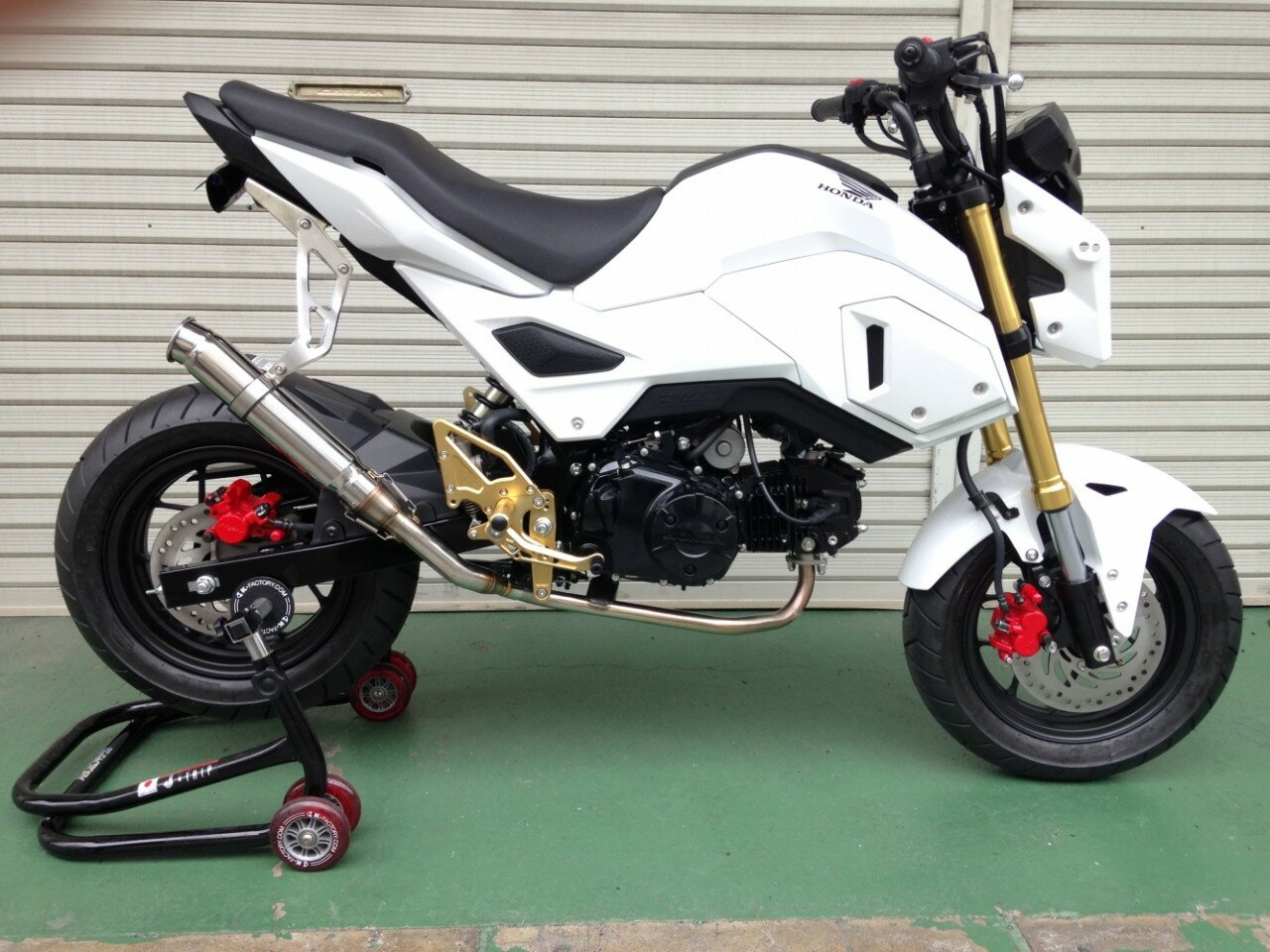 K-FACTORY ケイファクトリー 「HRC GROM CUP」レギュレーション対応スリップオンマフラー GROM HONDA ホンダ