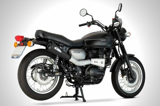 K-FACTORY ケイファクトリー スチール製フルエキゾーストマフラー メガホンタイプ W800 STREET W800 CAFE