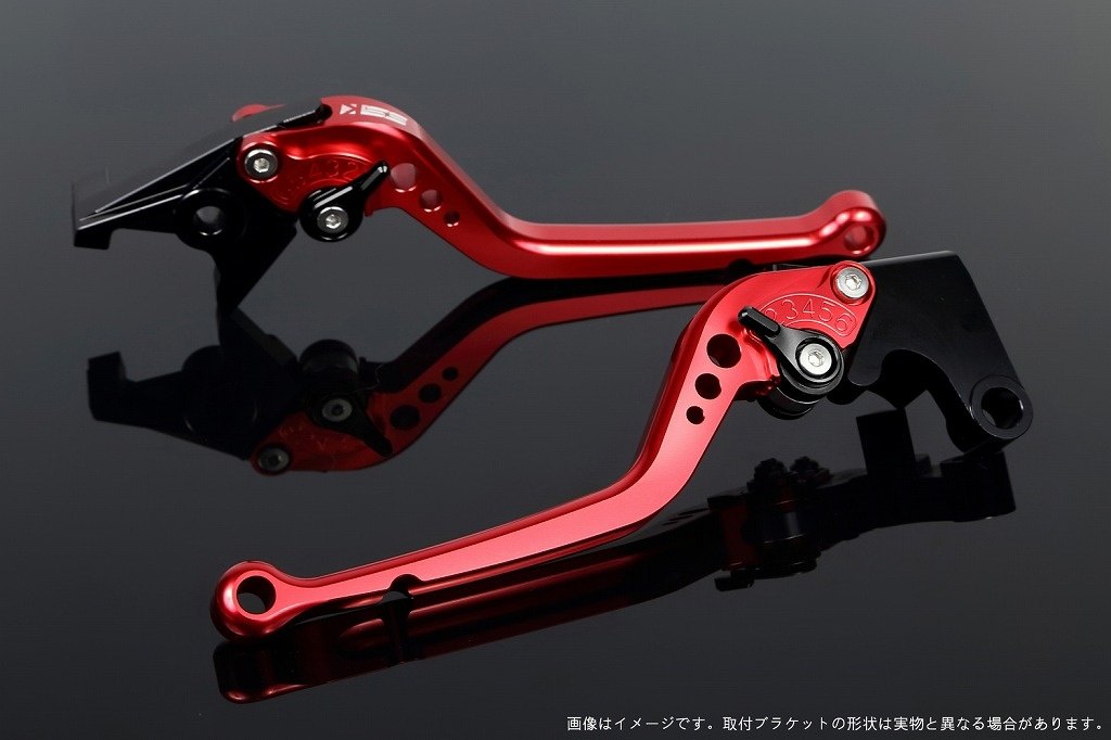 SPEEDRA スピードラ アジャストレバー スタンダードロング PCX125 PCX160 ADV150 ADV160 HONDA ホンダ ブレーキレバー ハンドル周辺パーツ ハンドル レバー本体カラー：レッド / アジャスターカラー：ブラック