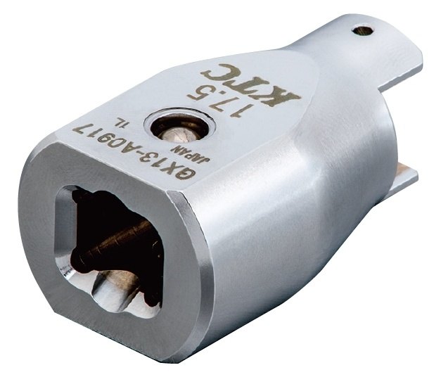 KTC ケイティーシー デジラチェ(ヘッド交換式)用 交換ヘッドアダプタ その他、トルクレンチ トルクレンチ 計測ツール 寸法：L1／43.5、L2／35、105g (GX13-A0920)