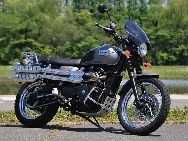 CHIC DESIGN シックデザイン ガイラシールド Scrambler TRIUMPH トライアンフ スクリーン 外装