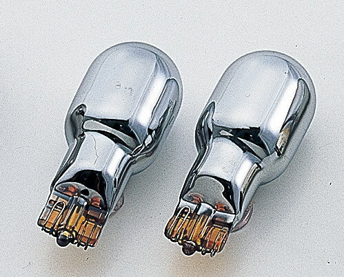 Light Valves - POSH Faith ポッシュ フェイス T20 (ウェッジ) 型クロームコーティングオレンジバルブ ウインカーバルブ 灯火類 電装系