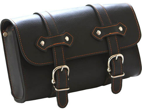 TANAX motofizz タナックス モトフィズ アメリカン ツールバッグ 4 バッグ ステッチカラー：オレンジ (..