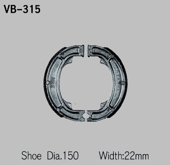 Vesrah ベスラ 純正仕様ブレーキシュー RM250 RM465 Apache SUZUKI スズキ ブレー...