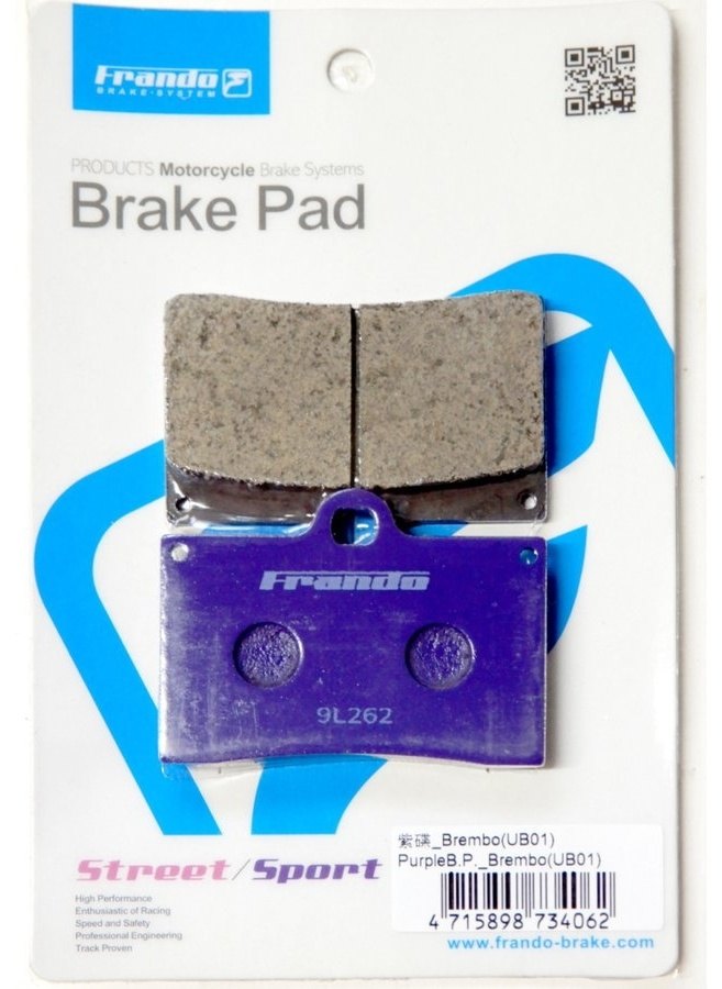 frando フランド [UB01PU] 4POTキャリパー セラミックメタル ブレーキパッド ブレーキ