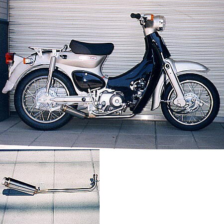 WirusWin ウイルズウィン トラッカーロッドサイレンサーマフラー スーパーカブ50 HONDA ホンダ フルエキゾーストマフラー マフラー