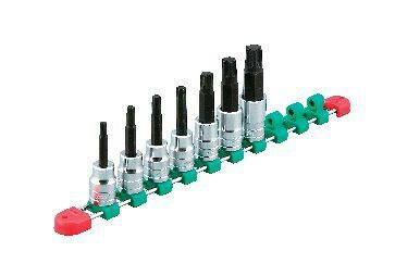 ■商品概要【差込角】 12.7sq.【重量】 965g【セット内容】・T型トルクスビットソケットBT4-T30／T40／T45／T50／T55／T60／T70・ソケットホルダー10コ用EHB410■詳細説明ビットの交換が可能です