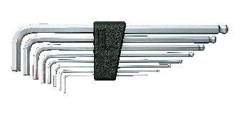 ■商品概要【重量】 245g【セット内容】・ハイグレードボールポイントL形ロング六角棒レンチHLD250-1.5／2／2.5／3／4／5／6／8・ホルダー■詳細説明本締めに使用できるよう独自の新設計。材料も特殊合金鋼の採用により耐磨耗性、ねじり強さが向上しました。オリジナルプラスチックホルダーにより、持ち運びや工具管理に便利です。先端六角部がボルトの六角穴にピッタリフィットするよう接触面を大きくした設計により磨耗が少なく、へたりも少なくなりました。■注意点※ボールポイントは限界トルクが低いため、力の入れ過ぎに注意してください。※ボールポイントの振角度はサイズやボルトのバラツキにより変わります。※ボルトの回転方向に力を加えてください。上に引き上げたり下に押し下げたりすると曲げ部から破損する恐れがあります。