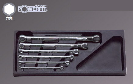 KTC Nepros ネプロス ストレートスタンダードヘックスめがねレンチセット [6本組] ミリ（めがねレンチ） めがねレンチ ハンドツール