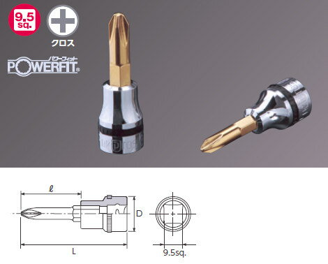 KTC Nepros ネプロス 9.5sq.クロスビットソケット