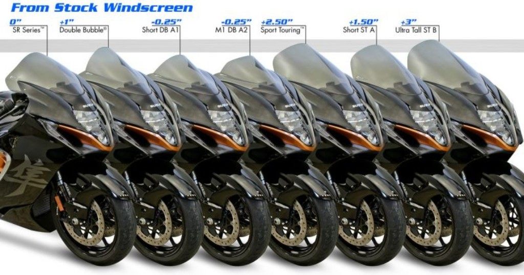 ZEROGRAVITY ゼログラビティ スクリーン 【ダブルバブル】ショート HAYABUSA SUZUKI スズキ 外装