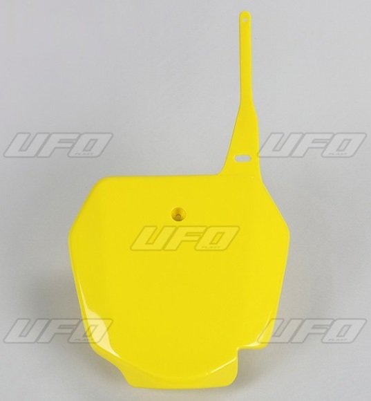 UFO ユーフォー フロントナンバープレート RM80 RM85 SUZUKI スズキ SUZUKI スズキ カラー：フラッシュイエロー(01-RMイエロー)