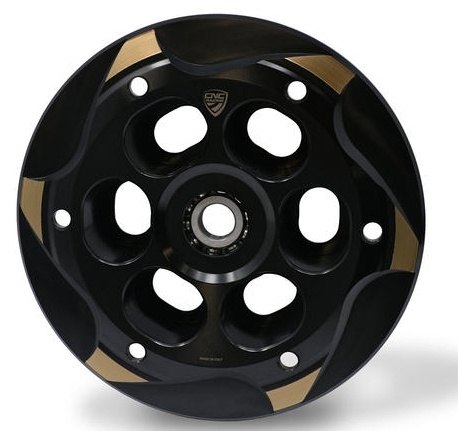 CNC Racing シーエヌシーレーシング ベアリング付きスリッパークラッチプレッシャプレート Brutale 800 RC Rosso E5 RR Dragster Stradale Turismo Veloce MV AGUSTA アグスタ クラッチプレッシャープレート 駆動系 カラー：ブラック／シルバー