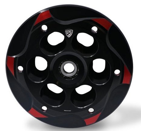 CNC Racing シーエヌシーレーシング ベアリング付きスリッパークラッチプレッシャプレート Brutale 800 RC Rosso E5 RR Dragster Stradale Turismo Veloce MV AGUSTA アグスタ クラッチプレッシャープレート 駆動系 カラー：ブラック／レッド