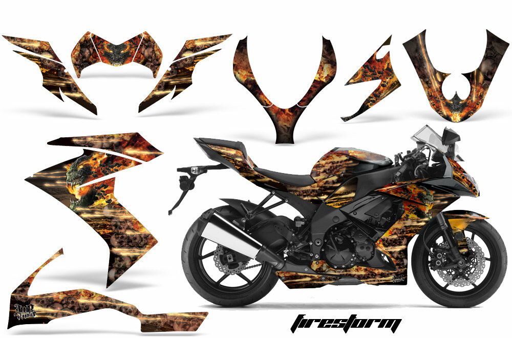 AMR エーエムアール グラフィックデカール(スポーツバイクキット) ZX-10R 08-09 ステッカー・デカール 外装