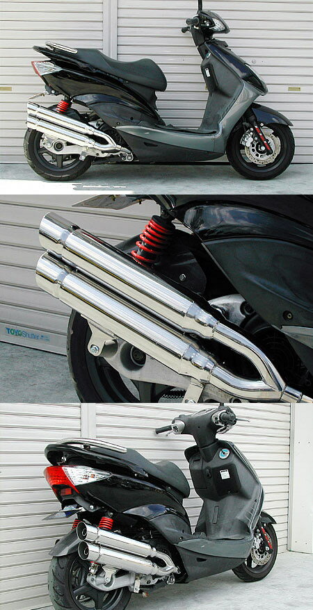 Other - WirusWin ウイルズウィン スタイリッシュツインマフラー ポッパータイプ シグナスX YAMAHA ヤマハ フルエキゾーストマフラー マフラー