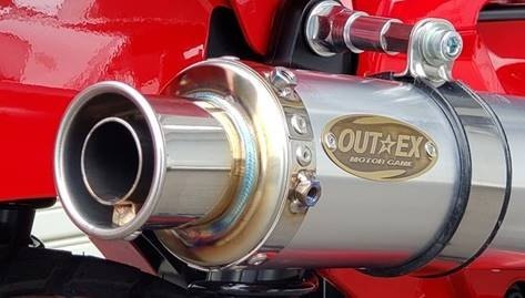 OUTEX アウテックス 【補修・オプションパーツ】ストレート構造サイレンサー単体 CT125ハンターカブ HONDA ホンダ 1