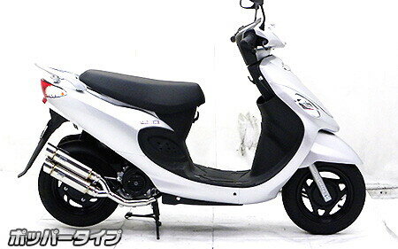 WirusWin ウイルズウィン アトミックツインマフラー ポッパータイプ キャタライザー付 X゛PRO風 50 SYM フルエキゾーストマフラー マフラー