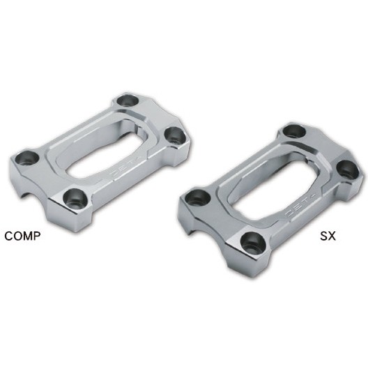 ZETA ジータ オプションアッパークランプ ハンドルポスト・ハンドルライザー ハンドル周辺パーツ ハンドル 幅：80mm / タイプ：COMP(スタンダードバー：22.2mm)用