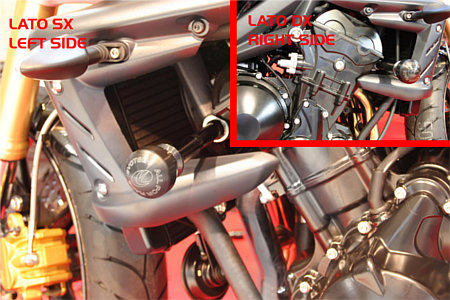 EVOTECH エボテック ディフェンダー STREET TRIPLE［ストリートトリプル］ 07-09 TRIUMPH トライアンフ エンジンスライダー・フレームスライダー フレーム