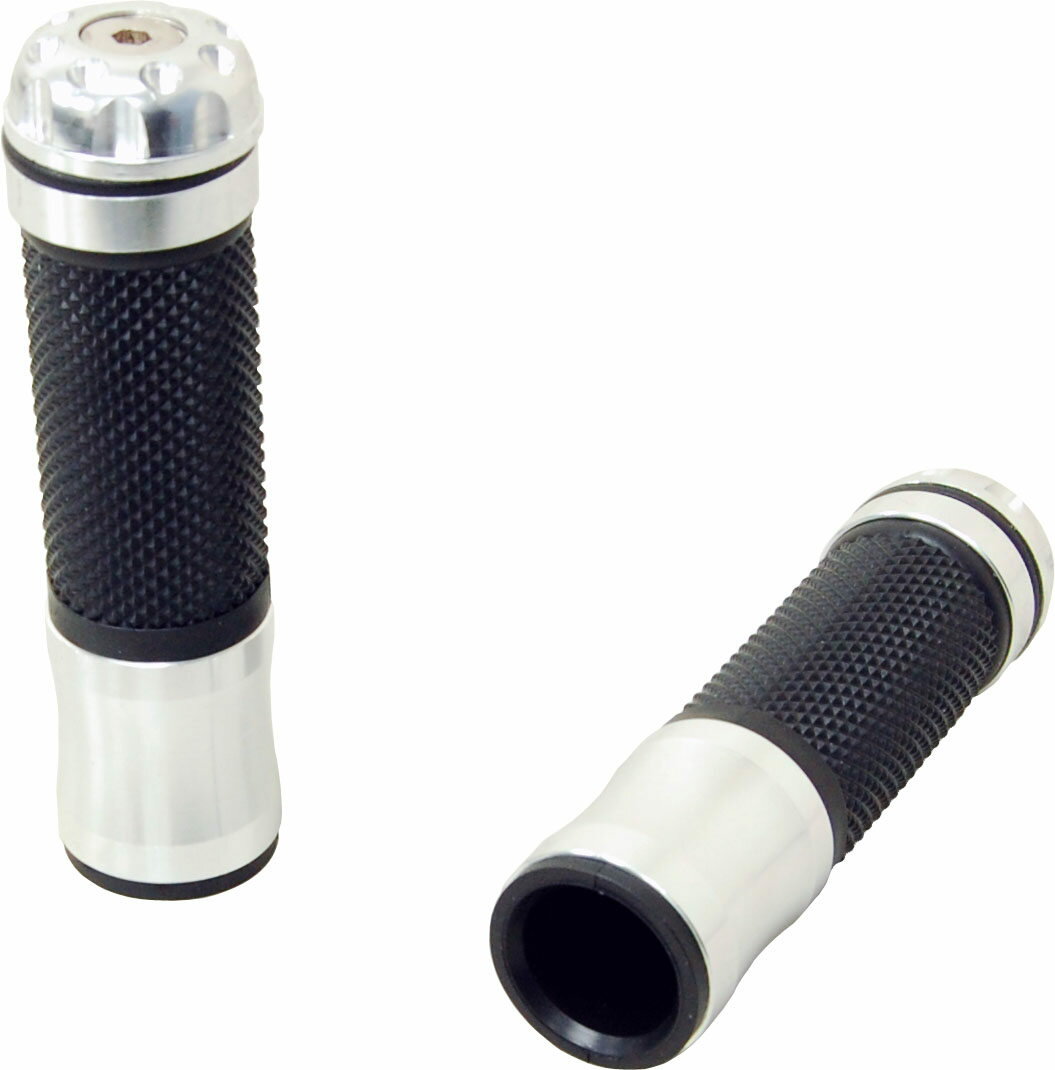 バイクパーツセンター カスタムグリップ左右セット バーエンド付 グリップ ハンドル