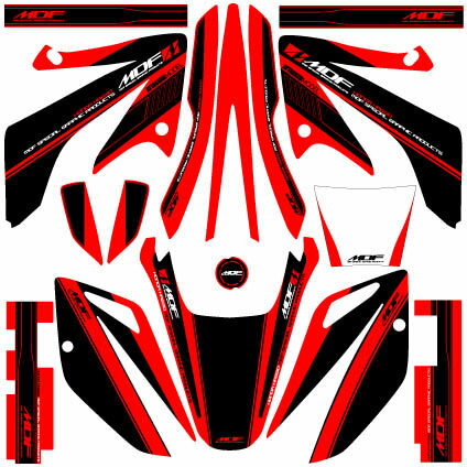MDF エムディーエフ 車種別グラフィックデカールキット XR230アタッカ XR230 HONDA ホンダ グラフィッ..