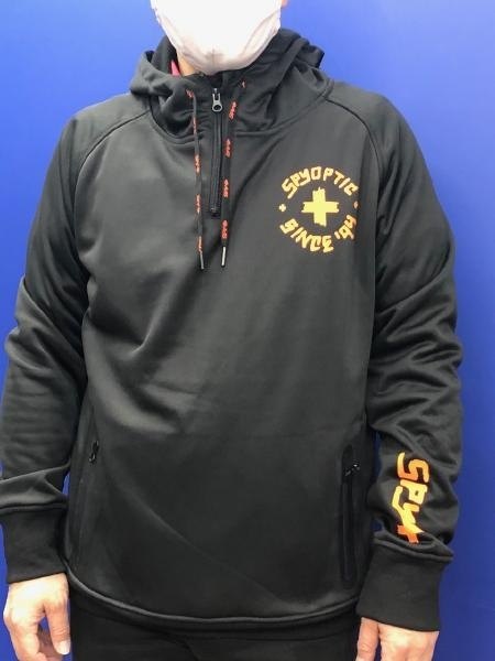 SPY スパイ CIRCLE LOGO HAIFZIP WATERPROOF HOODLE［サークルロゴ ハーフジップ ウォータープルーフ フーディ］ サイズ：M